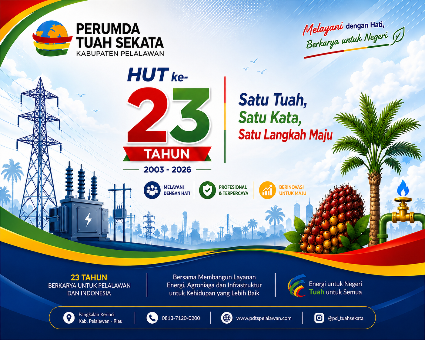 HARI JADI PERUSAHAAN UMUM DAERAH TUAH SEKATA KE - 23